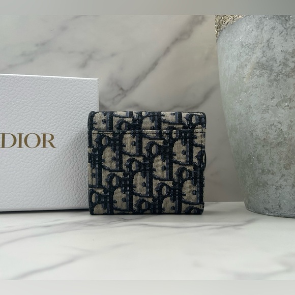🔥DIOR•Oblique Lotus Compact Wallet - Picture 4 of 9